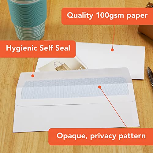 Postmaster A4 C4 Envelopes 229 x 324 mm 100 GSM Self Seal White 100 Pack - Image 3