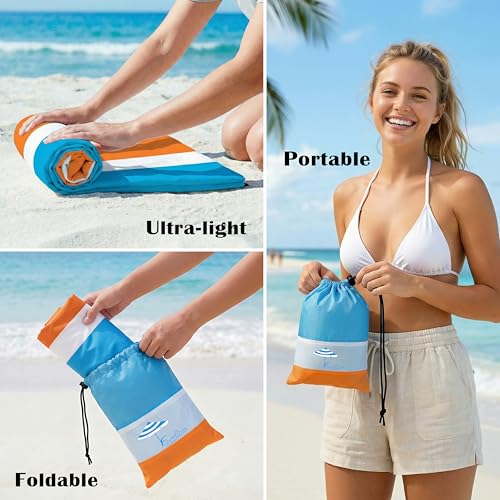 Beach Blanket Waterproof Sandproof 78''X81''/10'X9' Oversized Big Blanket - image 6