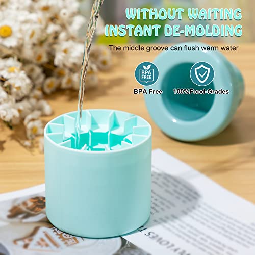 Mumufy Molde de Cubos de Hielo de Silicona Cilíndrico 4 Pzs miniatura 3
