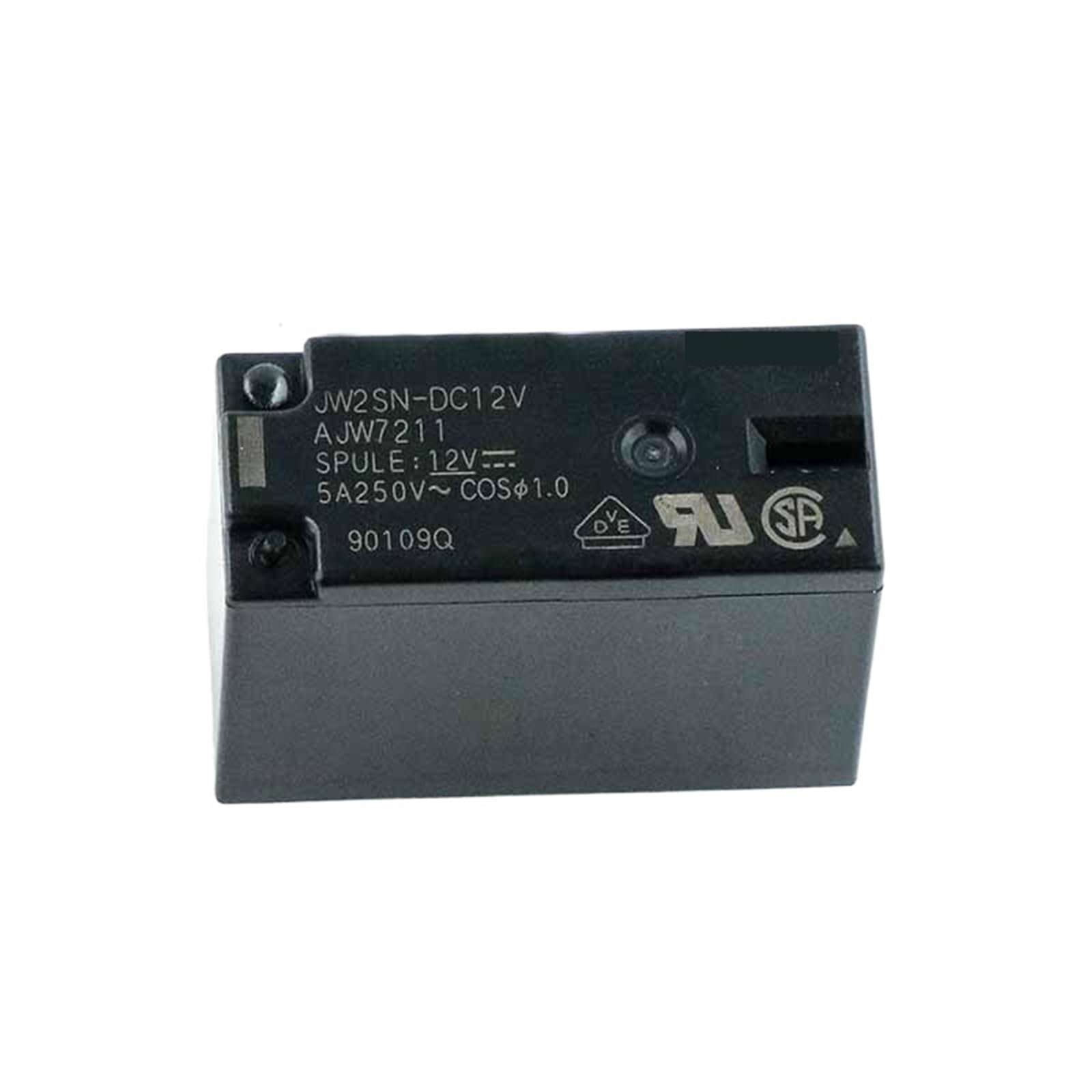 Relé de potencia 12VDC JW2SN-DC12V con capacidad de 5A para automatización industrial