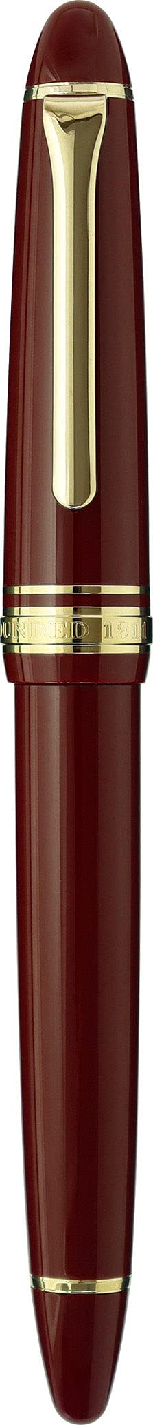 Sailor Fountain Pen, Profit Casual Fountain Pen, Gold Trim, Red, Fine Point, 11-0570-230