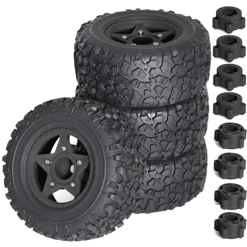 RC�J�[�̃A�b�v�O���[�h�p�[�c For Traxxas For Slash For Arrma For Senton For Vkar For Sctx10 For Hpi 1/8 1/10 4�{ 110mm �V���[�g�R�[�X�g���b�N�^�C�� 12mm 14m