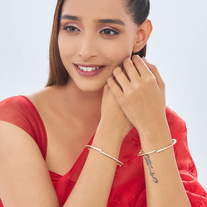 Buy Kushal's Fashion Jewellery GoldPlated White Bridesmaid Bangle With