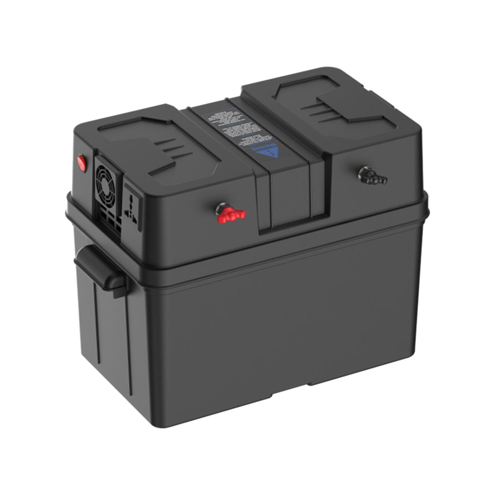 Scatola per batteria portatile durevole, centro di alimentazione | multifunzionale, efficiente Per sistema di accumulo di energia per camper, vassoi per attrezzature da esterno, scatola per