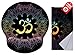 Produktbild Spirituelle Symbole Ohm Mandala Print Ergonomisches Design Mauspad mit Handgelenkauflage Hand Support. Runder großer Mausbereich. Passendes Mikrofaser-ReinigungstuchGroßartig für Gaming & Arbeit