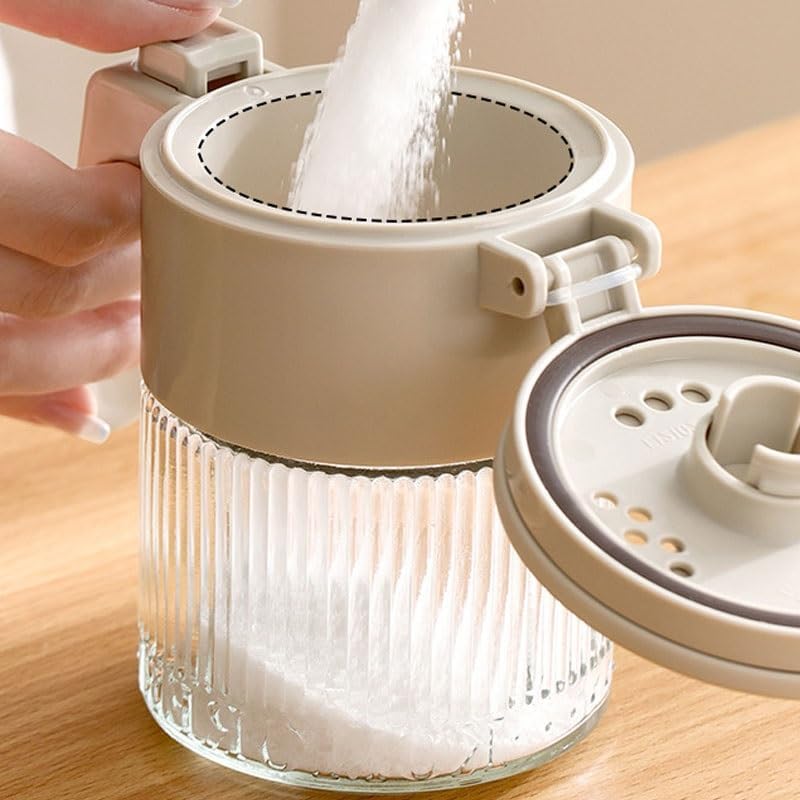 Kitchen Sealed Glass Seasoning Box with Purpose Storage for Spices Bottles