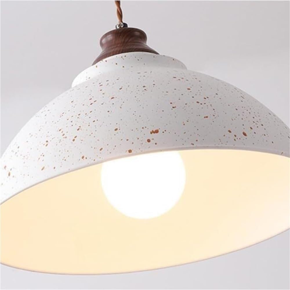 Vintage Dome Pendant Light Iron Hanging Lamp Japanese Style Pendant Lights for Kitchen Island Farmhouse Dinning Table Bedroom