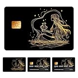💳 Confezione Inclusa: 4 adesivi artistici pre-tagliati per diverse carte, copertura totale, copertura totale con chip, copertura totale con finestra e copertura parziale.