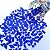 LITMIND Transparent Sapphire Blue Stained Glass Mosaic Tiles - 240 Pieces in 5 Shapes (Rectangle, Triangle, Rhombus, Square, Leaf) for Crafts & Mosaic Projects