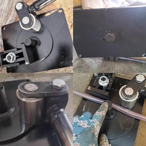 MXBAOHENG 0.63” Manual Rebar Bender with 7 Bearings, Heavy-Duty Rebar Bending Machine, Labor-Saving Rod Bar Bender, Metal Bending Machine for Iron, Steel, Copper, Aluminum, 304 Stainless Steel