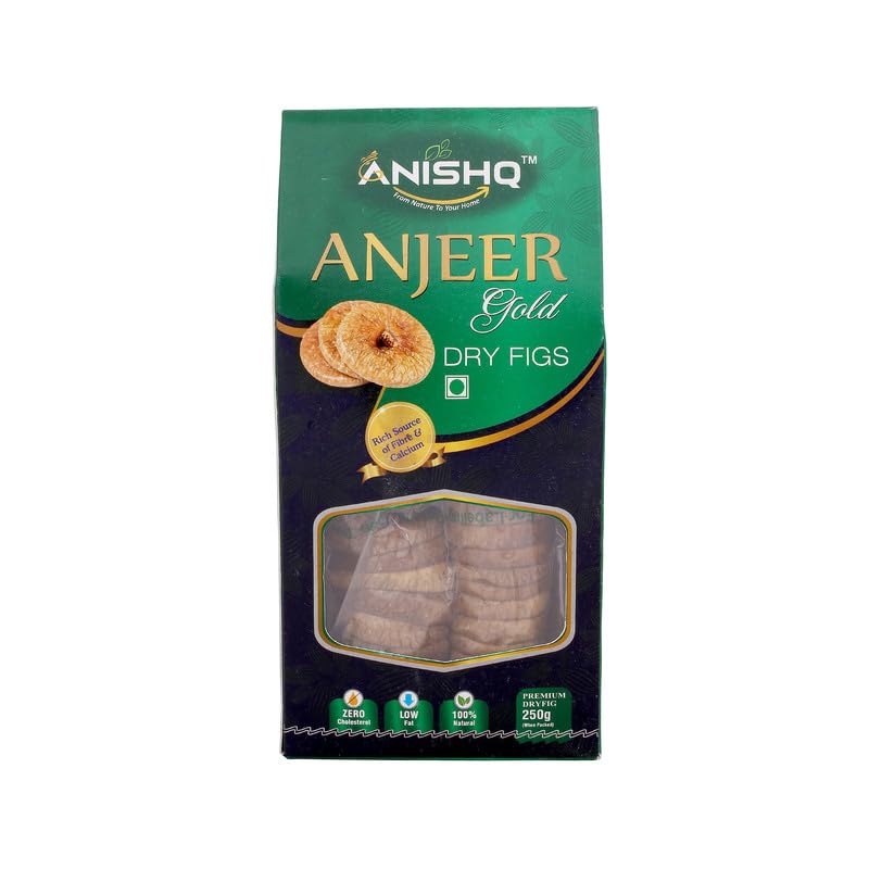 ANISHQ Afghani Anjeer Dried 250g Pack | Figs | Dry Fruits | Nuts | Grocery Items