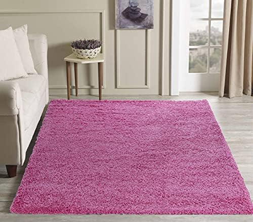 Serdim Rugs Living Room Shaggy Area Rugs, Polypropylene, Ivory, 80x150cm(2'6"x5'0)
