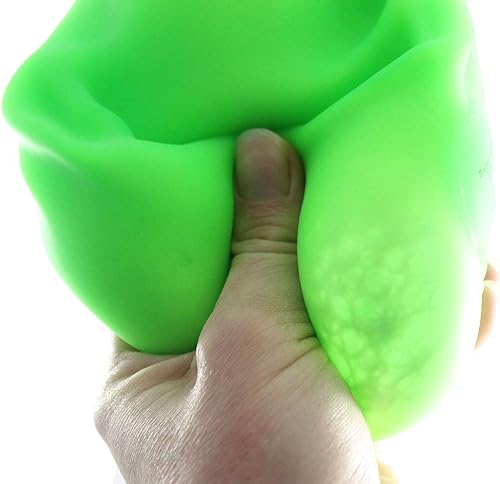 Miniatura 8 de 1 pelota elástica Doh Stress Jumbo de 4 pulgadas – Juguete sensorial moldeable para presionar burbujas, juguete para ansiedad de color aleatorio