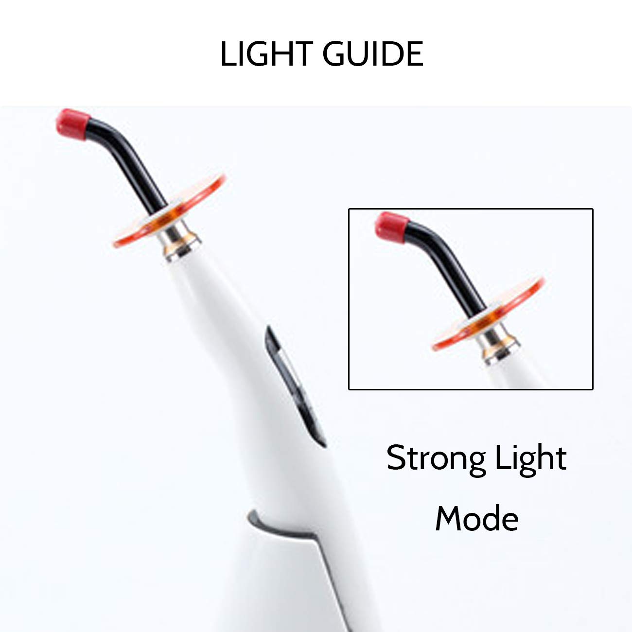 Lampe en Résine Composite 1500 MW/cm² avec Synchronisation Intelligente, Fonction Anti-Court-Circuit, 3 Modes, Station d'accueil Rechargeable, Longueur d'onde 420-480 nm