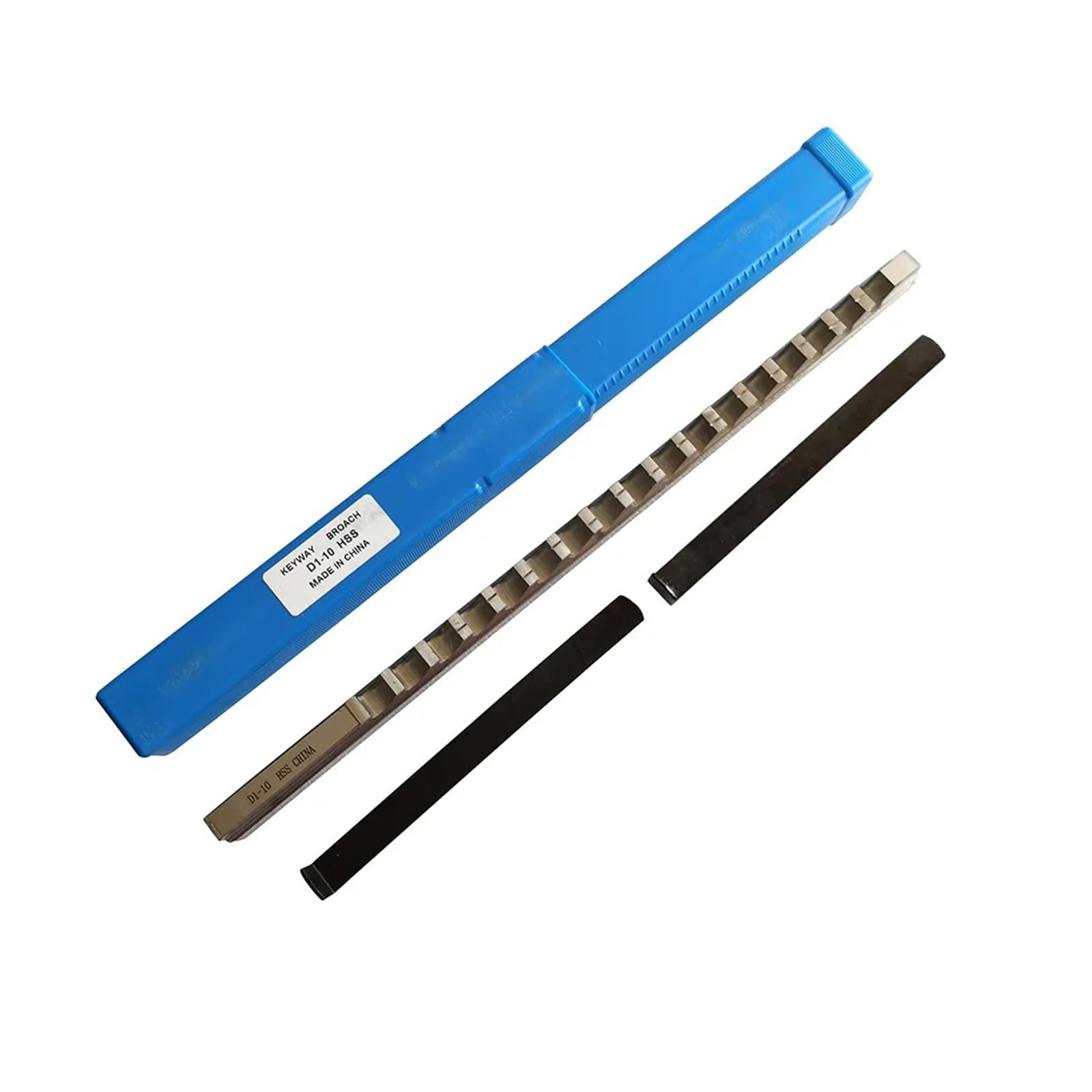 Brocha de chavetero D1 de 10 mm a 14 mm, tamaño métrico, herramienta de corte de brochado de acero de alta velocidad de tipo empuje for fresadora CNC para metalurgia, torno(D1-12)