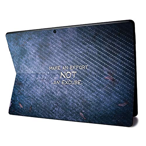 MightySkins Carbon Fiber Skin for Microsoft Surface Pro X - Make an Effort | Textured Carbon Fiber Finish | Easy to Apply, Remove, and Change Styles | Made in The USA