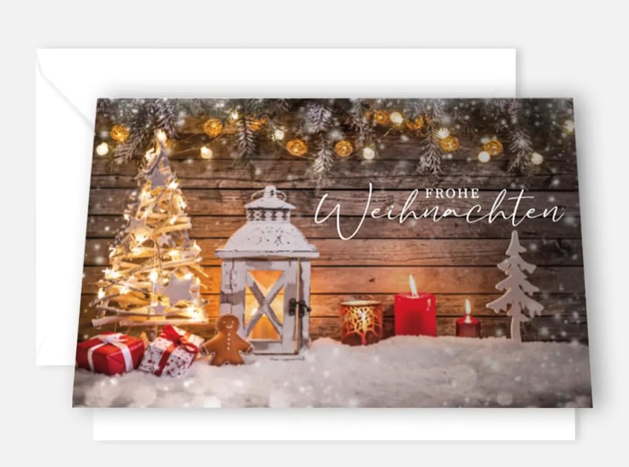 Cartes de Noël élégantes de qualité supérieure pour vœux professionnels