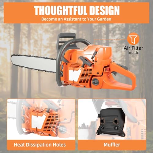 72CC Gas Chainsaw with Complete Kit