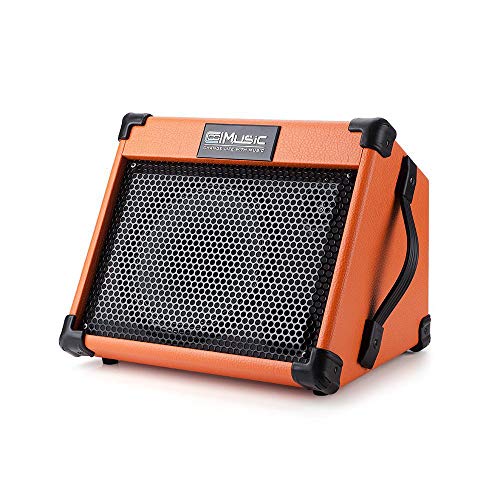 Acoustic Guitar Amplifier, 20 Watt Bluetooth Amp for Guitar Acoustic with Reverb Chorus Effect, 3 Band EQ(Including Microphone and Audio Cable) - Image 4