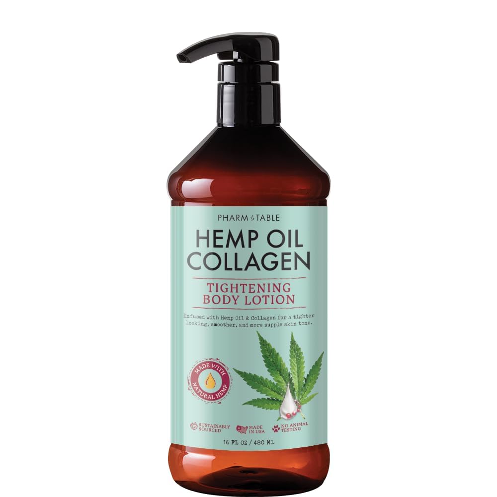 PHARM TO TABLE Hemp Oil Collagen Tightening Body Lotion 480ml