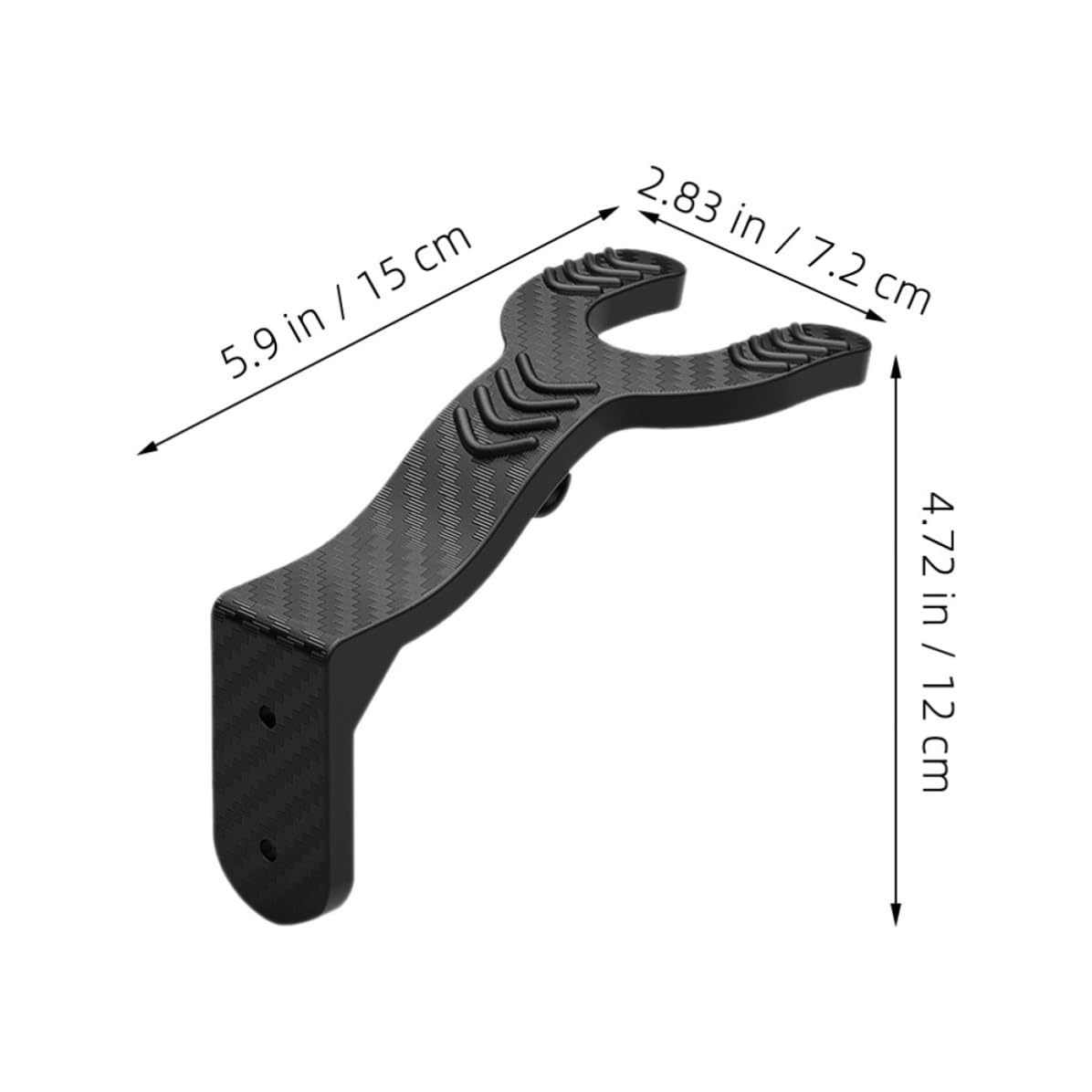 Cabilock 8 Stück Helm Wandhaken aus Abs Schwarz für Motorradhelme und | Werkzeuglose Montage, Platzsparende Aufbewahrung, Einfache Form, für Wand oder Andere Flächen