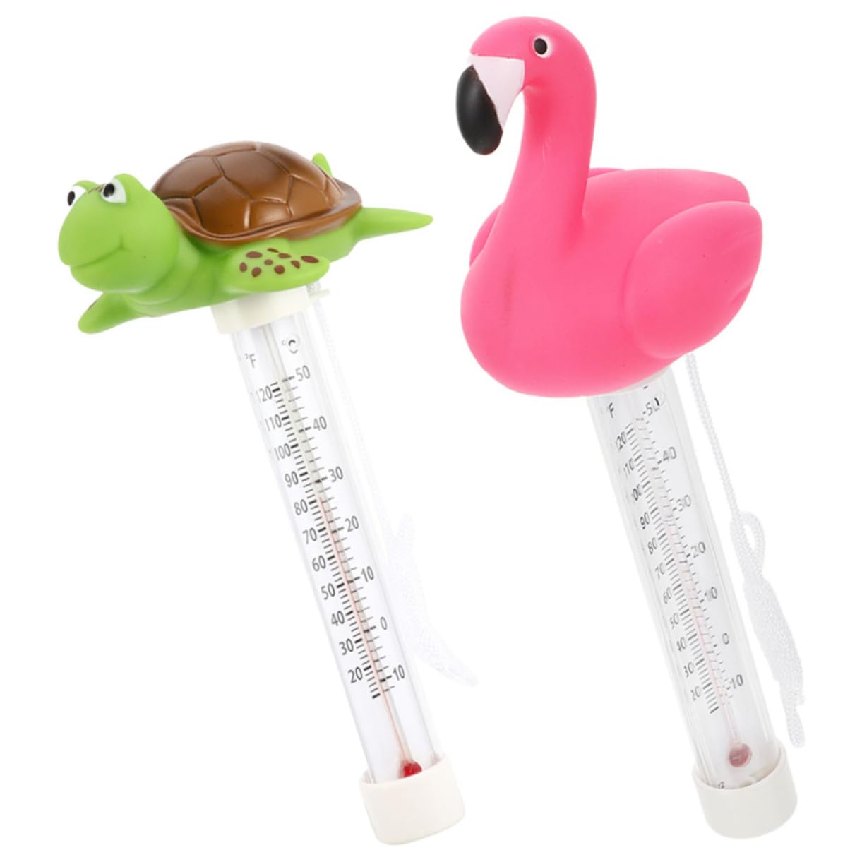 TOYANDONA 4 Set Termometro Per L'acqua in Fenicottero Galleggiante Termometro Per Vasca Idromassaggio Per La Temperatura Della Piscina Acqua Vasca Plastica 2 Pezzi*4
