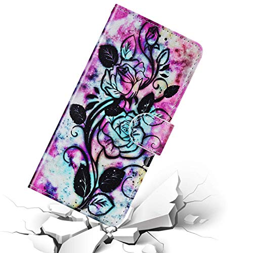 URFEDA Compatibel met Huawei P9 Lite Cover Lederen Kleurrijke Flip Portemonnee Cover Cartoon Case Shockproof Case Folio… - Afbeelding 8