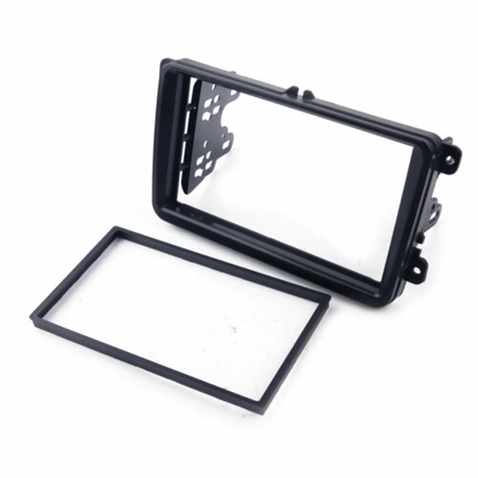 Kit Montaje Autoradio Marco de Radio Coche 2 DIN con DVD, Panel Interior Compatible Touran, Caddy, Seat Compatible Fabia Octavia