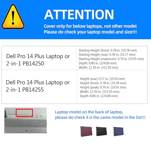 Funda para Laptop Dell Pro 14 Plus PB14250 en Azul Oscuro miniatura 2