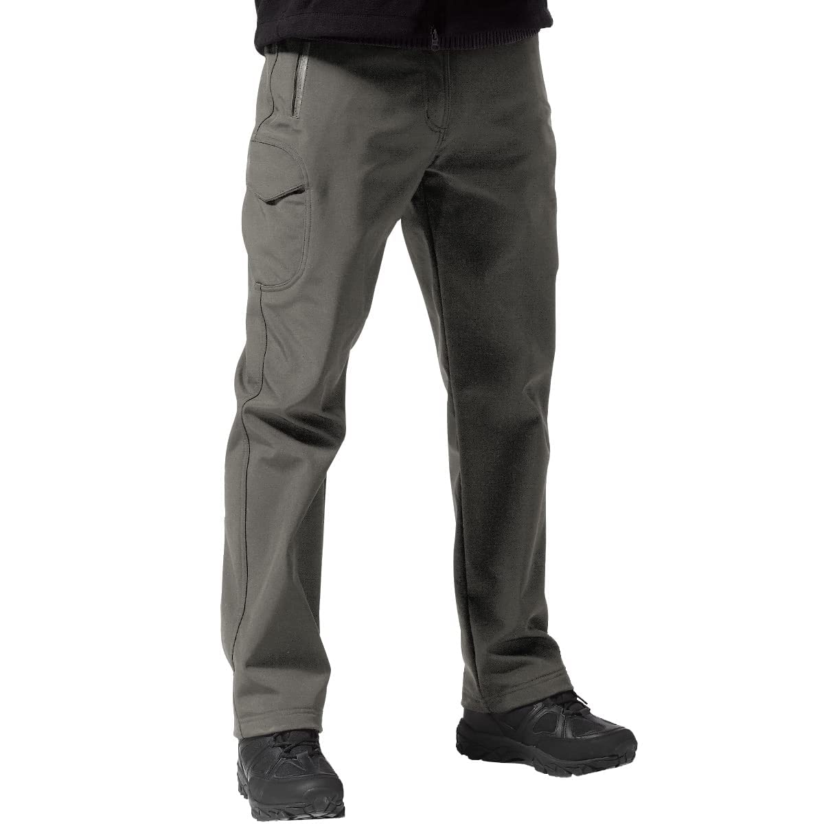 FREE SOLDIER Herren Hiking Pants Herren Winter Thermo Skihose Softshell Vlies Gefüttert Outdoor Hose Taktische Wasserdicht Langlaufhose