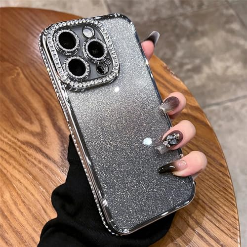 Coque iPhone souple pailletée argentée idéale pour vos sorties et soirées