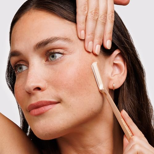 Image of Tweezerman Facial Razor Rose Gold