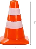 Vista 2 de ZEAYEA 30 Pcs Mini Plastic Traffic Cones, 1.4 inch Training Roadblock Cones Traffic Signs, Mini Road Safety Cones for Micro Landscape Sand Table