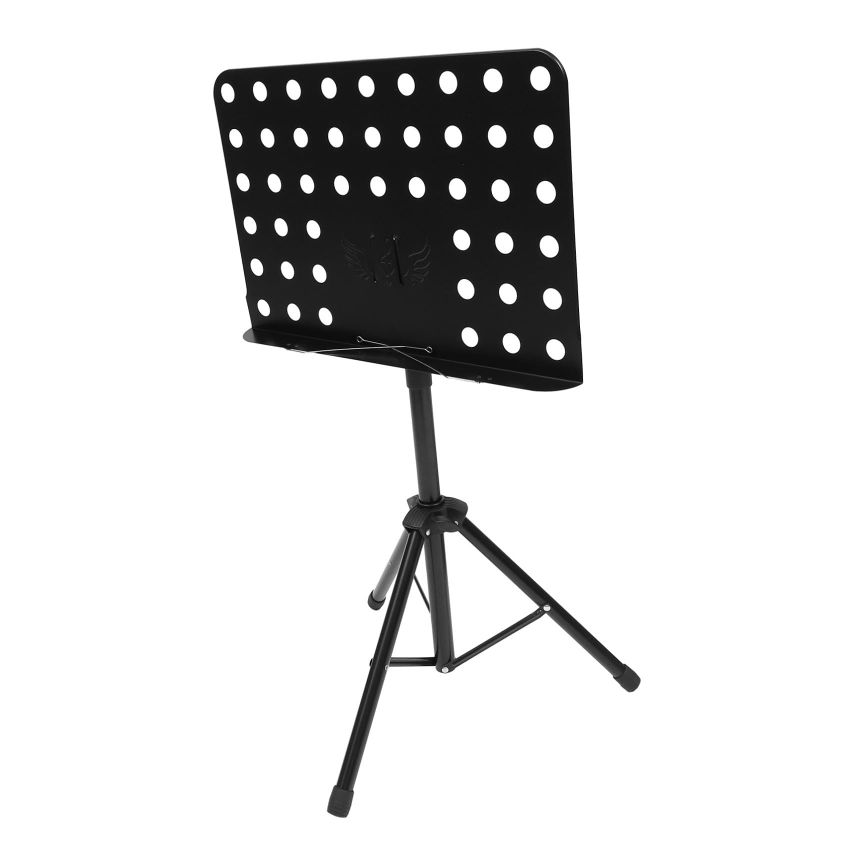 MAGICLULU Atril de Partituras Retráctil y Plegable de Acero Suave y Abs, Ligero y Multiángulo para Performance y Guitarra, Color Negro,