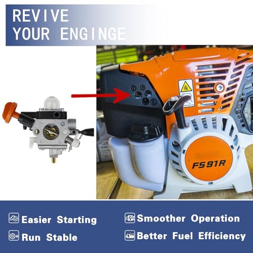 Carburateur FS91 Stihl pour réparer une débroussailleuse