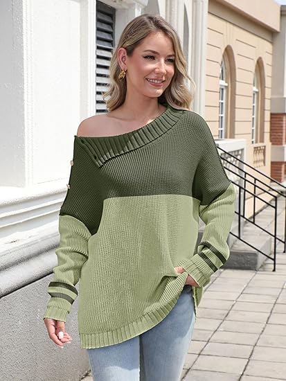 Image of Sweater for Women Winter Turtleneck Long Sleeve Pullover Tops Casual Oversized Knitted Sweaters