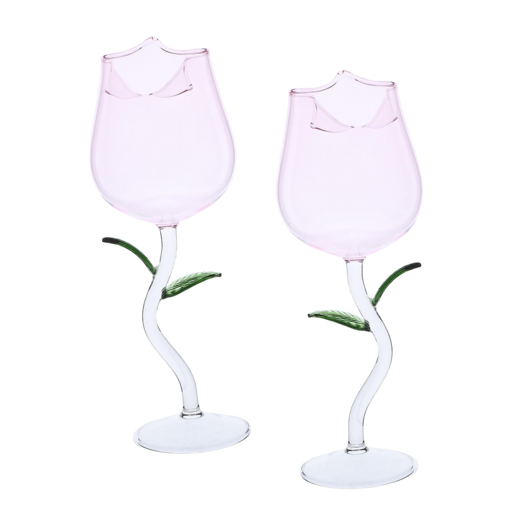 Verres à cocktail romantiques en fleur : le coffret de 2 verres cadeau idéal