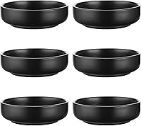 Vista 9 de Selamica Tazones de cerámica para salsa de soja de 3.3 pulgadas, platos de acompañamiento, cuencos pequeños para condimentos, sushi, ketchup