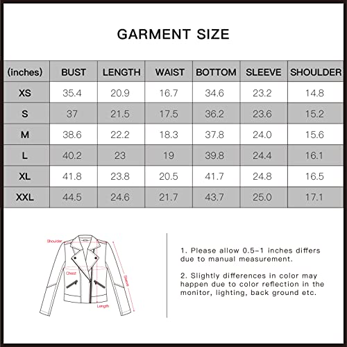 S P Y M Womens Faux Suede Jackets Casual Long Sleeve Zipper Up Short Moto Biker Coat Regular And Plus Size #TOP5