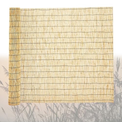 Rollo de Cañizo for Privacidad, Valla De Caña for Patio y Jardín, Decorativa Pantalla Bambu for Balcón, Cerramiento Natural for Ocultacion(H50cmxL1000cm)