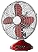Wentylator stołowy 30 cm CFG czerwony metal, 3 prędkości ', oscylujący