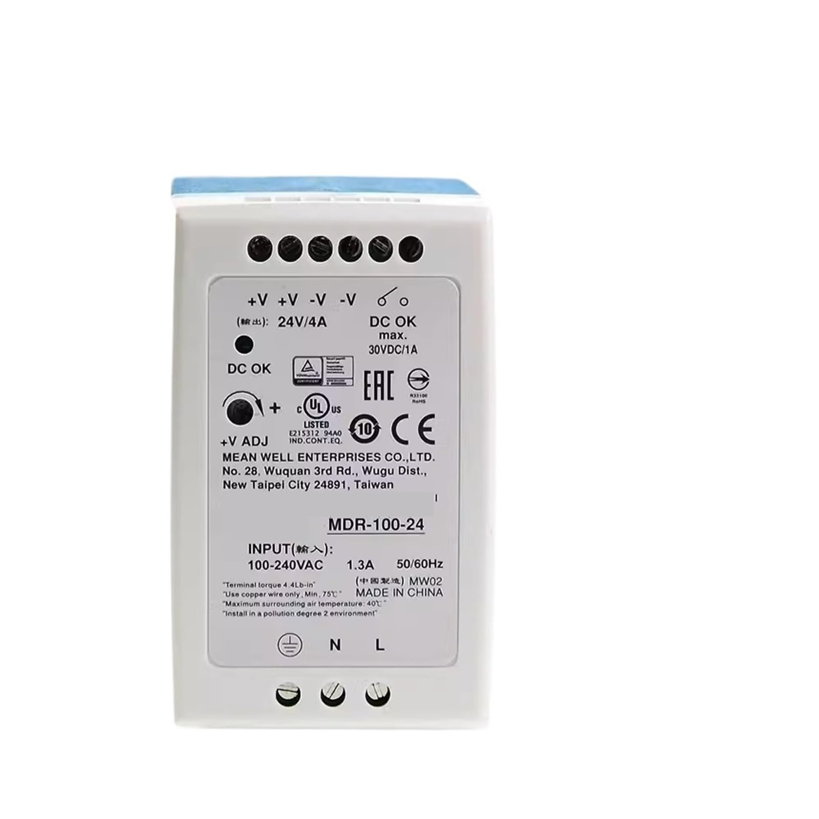 MDR-100-48 alimentation rail unique contre les surcharges électriques 48V 2A 96W