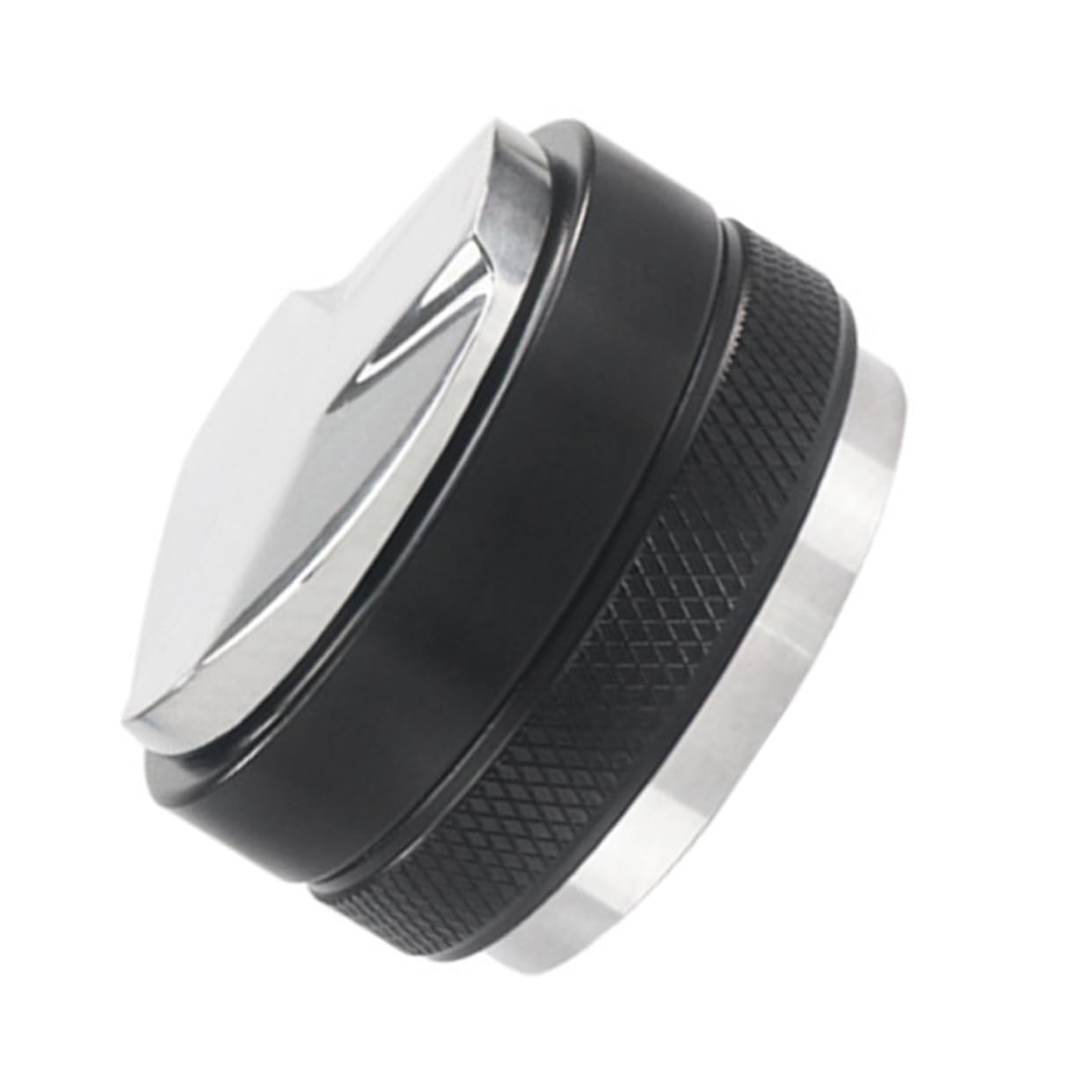 Tamper à café en acier inoxydable et aluminium robuste pour un expresso parfait
