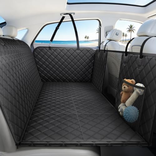 Brlako Dog Car Seat Cover for Back Seat, 900D Hard Bottom Dog Hammock, 51In - image 1
