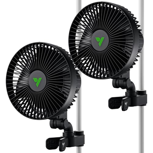 VIVOSUN AeroWave A6 Grow Tent Clip Fan, 6' Auto Oscillating...