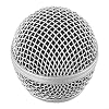 Microphone Grille Replacement Beta 58A, Metal Mesh Head with Built-in Foam Windscreen, Dynamic Mic Cover Protector, Silver Gold Red Black Options(Silver) #3