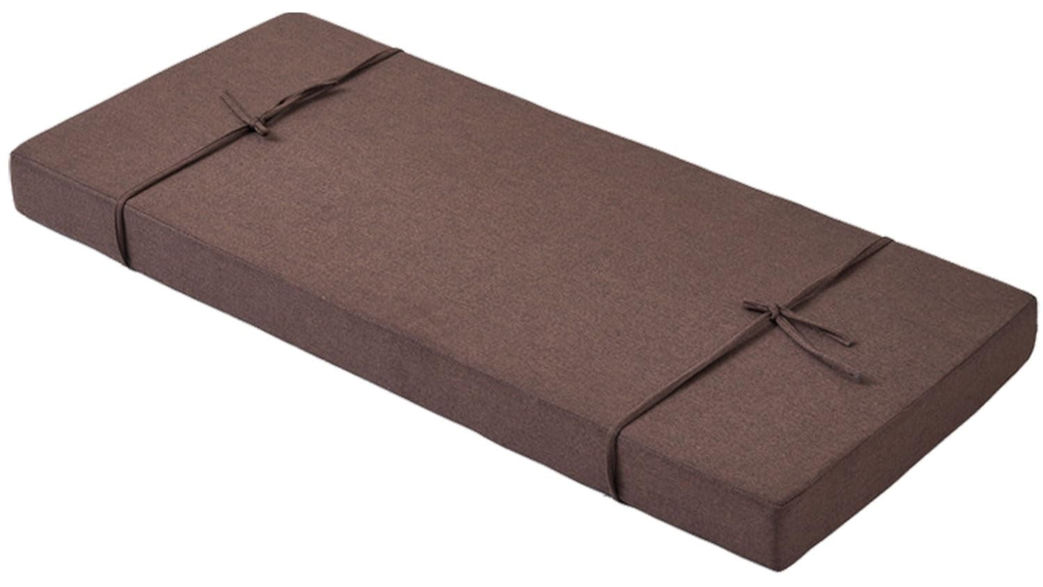 VEAI Indoor Bench Cushion - 120/150/80/90 x 30/40/50cm 2/3/4 seater Rectangle Bench Seat Pad for Bay Windows, Garden Patio, Long Chairs & Porch Furniture with Non-Slip Backing(Dark brown,60x30x5cm)
