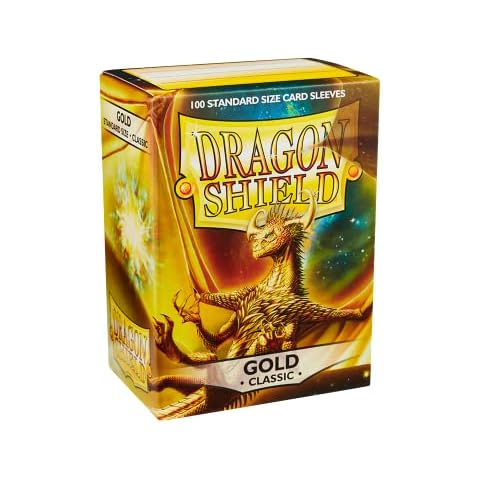 Dragon Shield Sleeves - GOLD - Standard Size Deck Protectors (100 ct) [Toy] Cover