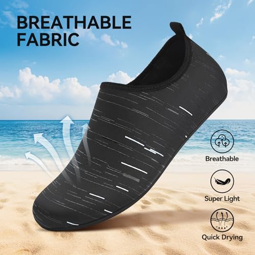 Image of Sixspace Water Shoes for Women Men Aqua Socks Swim Shower Beach Barefoot Pool Quick-Dry Non Slip Lake Surf