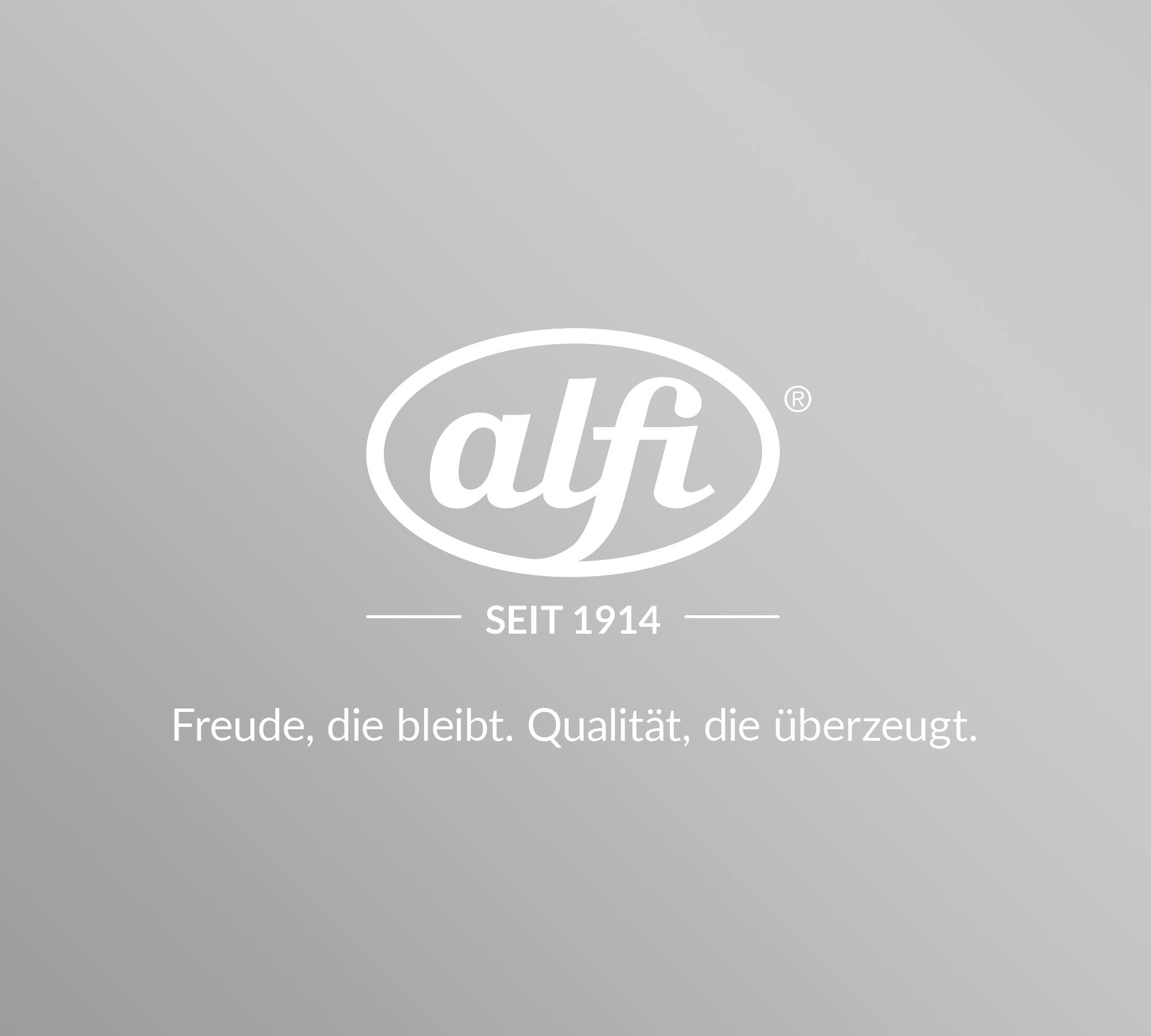 alfi SIGNO 1.0l, satin silber, Edelstahl-Isolierkanne mit hygienischem Hartglaseinsatz, Drehverschluss mit bequemer Drucktaste, ergonomischer Griff, mit einer Hand, ideal als Kaffeekanne, Teekanne